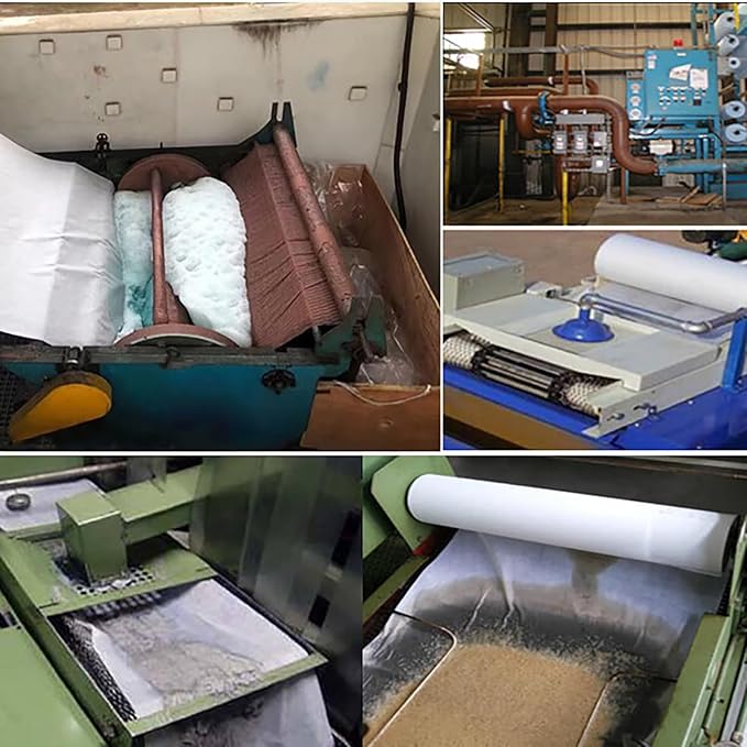 Cutting fluid filter paper, machine tool, grinder filter paper, mixed fiber material, suitable for filtering industrial oils such as cooling fluid and cutting(Size:50cmX100m(1.64x328 ft))