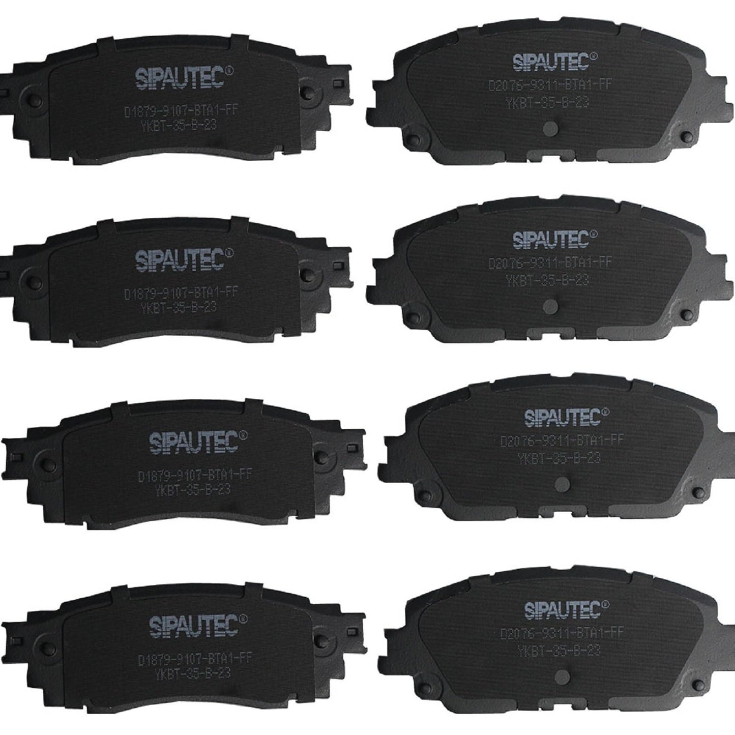 SIPAUTEC-8pcs Ceramic Brake Pads Replacement For 2018-2022 Toyota Camry Hybrid/XLE/XSE,For 2019-2022 Rav4 Lexus ES350 ES250 UX20