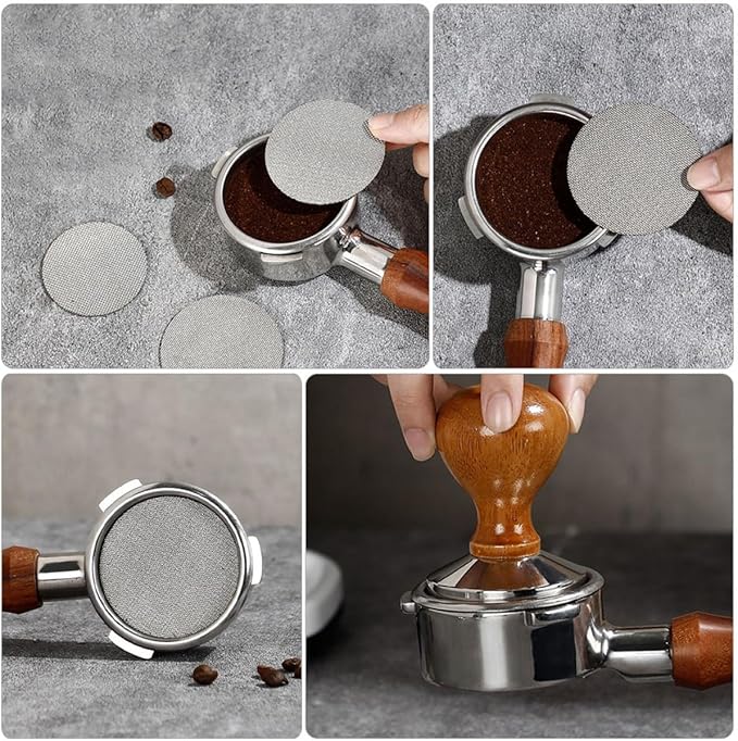 DECHOUS Stainless Filter Screen Portable Manual Coffee Maker Filter Design for Improved Flavor Extraction and Easy to Clean