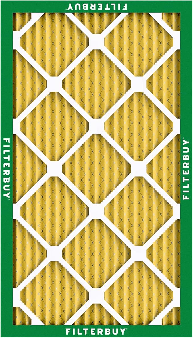 Filterbuy 13x24x1 Air Filter MERV 11 Superior Pet & Allergy Defense (12-Pack), Electrostatic Pleated HVAC AC Furnace Filters Replacement, Made in USA (Actual Size: 13.00 x 24.00 x 0.75)