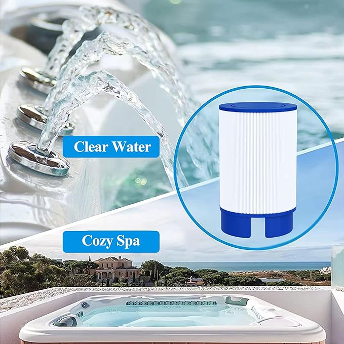 Cryspool® 5020 Filter Compatible with 2009+ Spa Models (for 5 1/2″ Drain Caps), Soft tub #5020, 35 Sq. Ft Spa Filter Cartridge, 1 Pack