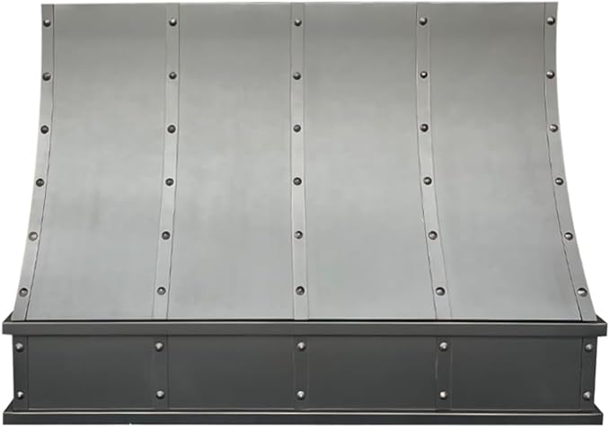 CT Copper Tailor Sloped Copper Vent Hood Wall Mount,30'' W,27''H, 610 CFM Exhaust Fan,Stainless Steel Vent,LED Light,Dishwasher-Safe Baffle Filters,VH8TR1