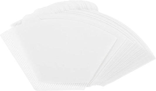 Paper Coffee Filter Cones 100pcs Espresso Filters Unbleached for Smooth Coffee Extraction