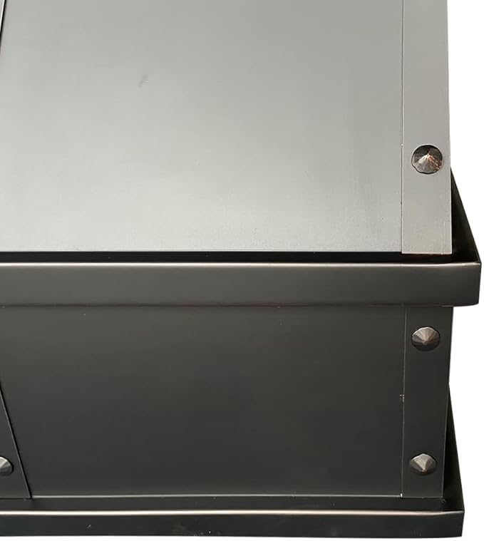 CT Copper Tailor Sloped Copper Vent Hood Wall Mount,60'' W,30''H,1260 CFM Exhaust Fan,Stainless Steel Vent,LED Light,Dishwasher-Safe Baffle Filters,VH8TR1