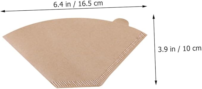 200pcs Unbleached Coffee Filter Papers for Drip Coffee Makers and Espresso Machines Cone Filters for Flavor Extraction Brewing Accessories