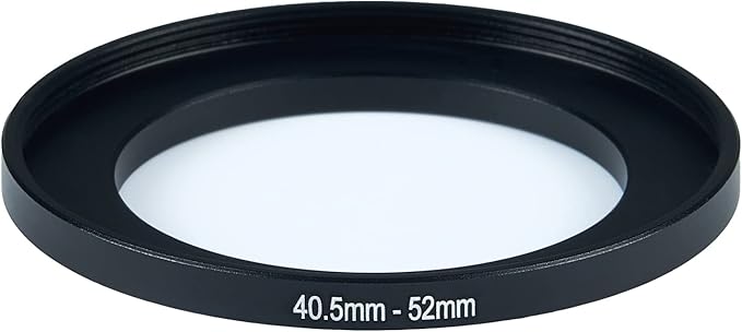 40.5mm to 52mm Step-Up Ring Filter Adapter for All Brands UV ND CPL Metal Ring Step-Up Rings Adapter Filter (40.5mm-52mm)