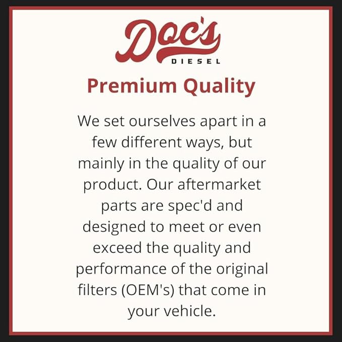 Doc's Diesel Oil Filter 12-Pack D11878-12 | Compatible with Chevrolet/GMC 6.6L Duramax 2500HD, 3500HD 2020+ | Replaces PF26