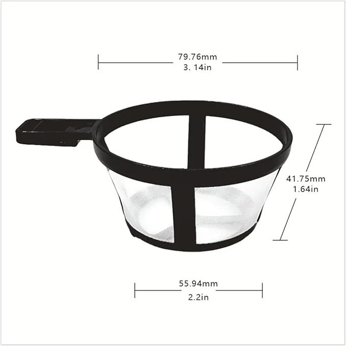 1/3/5/10pcs Coffee Filter Reusable Nylon Coffee Pot Filter Portable Basket Cup Style Environmental Protection Mesh Coffee Tools(1pcs)