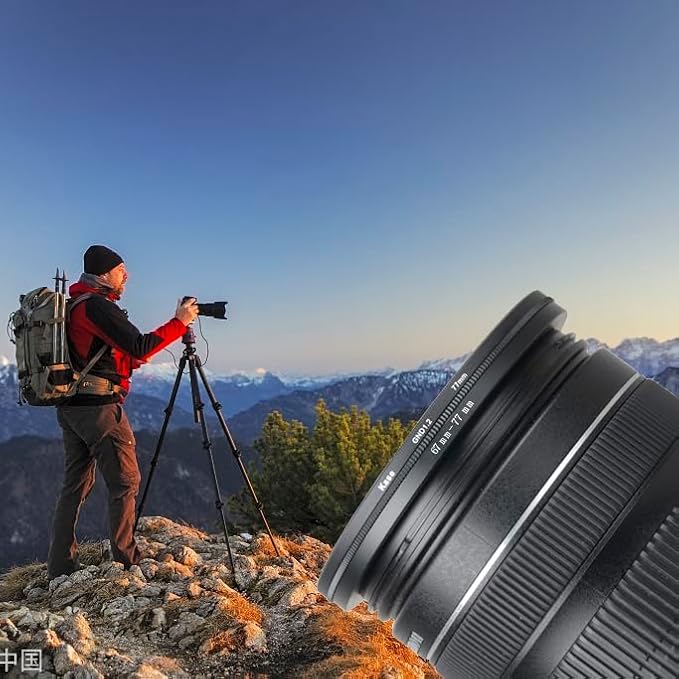 37mm Lens to 62mm Camera Lens Adapter 37mm to 62mm Step Up Ring Adapter Ring for All Brands of UV ND CPL, with Premium Lens Wiping Cloth 2 Pack (37mm-62mm)