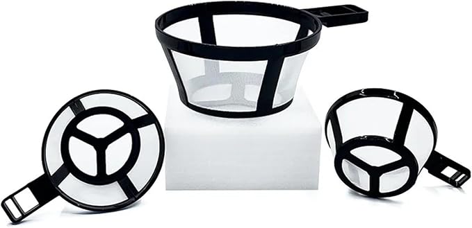 1/3/5/10pcs Coffee Filter Reusable Nylon Coffee Pot Filter Portable Basket Cup Style Environmental Protection Mesh Coffee Tools(3pcs)