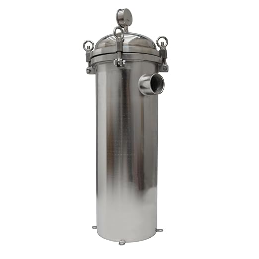 #1 Bag Filter Corrosion-Resistant 304 Stainless Steel Solid-Liquid Separation Tool 145PSI Industrial Sock Filter 1.5" Fnpt in/Out Bag Water Filter