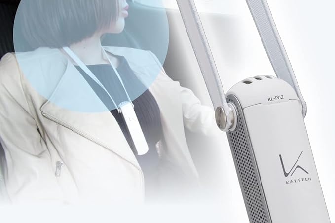 MY AIR KL-P02UX Black (2nd Generation) Rechargeable Photocatalytic Air Purifier w/Pollen Filter, Made in Japan, Washable Filter, Allergen, Pollen, Pet Allergy & Viruses