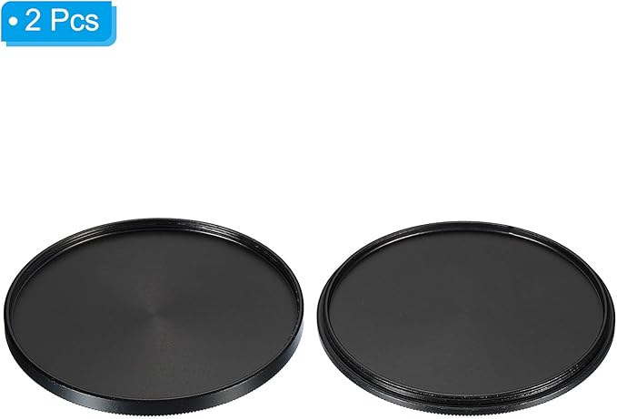 PATIKIL 67mm Lens Cap, 2 Pack Camera Lens Cap Cover Universal Front Metal Lens Filter Stacks Cap Protective Case for 67mm Camera Circular Polarizing Fader ND Filter, Black