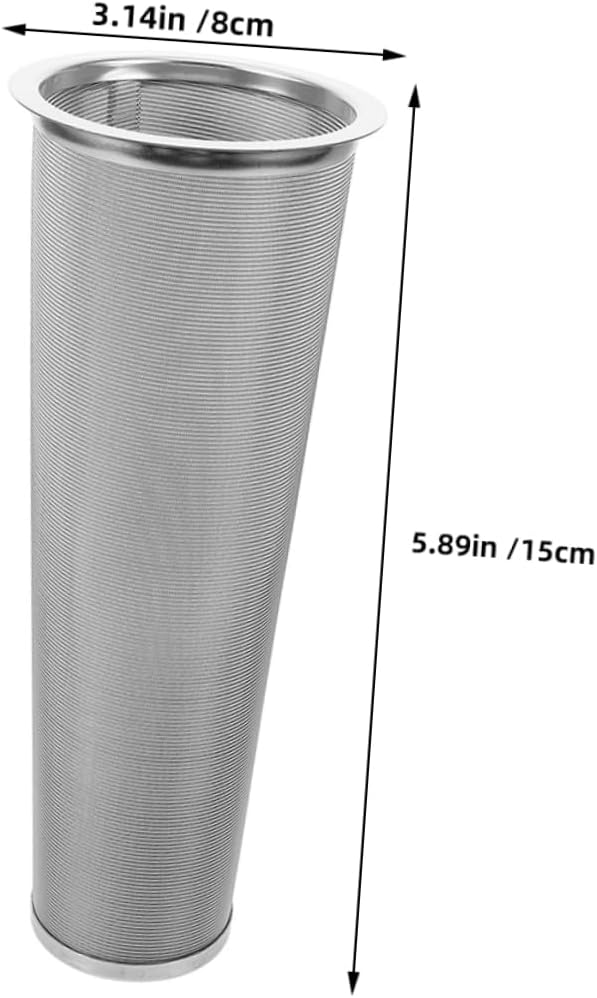 Angoily Stainless Steel Cold Brew Coffee Filter for Mason Jars Durable Strainer for Iced Tea and Juices Portable Infuser for Enhanced Flavor Extraction Cone Design