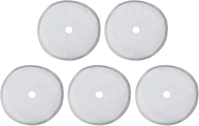 304 Stainless Steel Coffee Filter Mesh Set of 5, 80 Mesh UltraFine Filter for Full Extraction, Practical Accessory for Coffee Machine, Suitable Brewing Mellow (Medium-800ml)