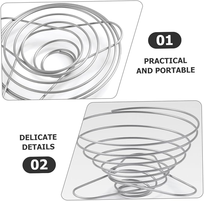 Zerodeko 2pcs Coffee Filters Compatible Stainless Steel Dripper Camping Dripper Filter Cup for Easy Extraction