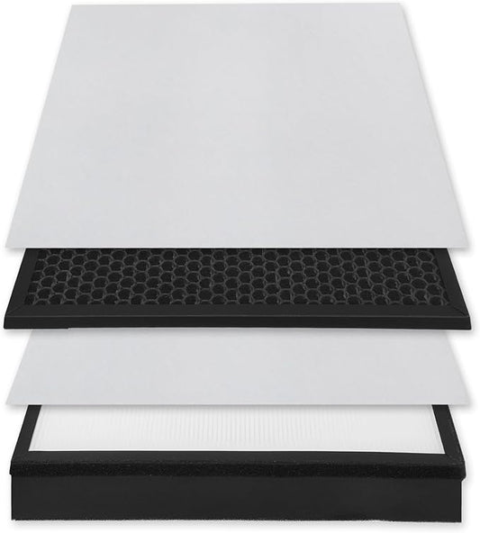 AM3 Replacement Filter Pack Compatible with Fellowes Aeramax Pro AM3 Air Purifiers, AM3 HEPA Filter with 2 x Pre-Filters, 1 HEPA Filter and 1 Activated Carbon Filter