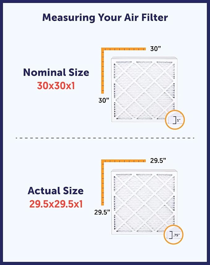 Filter King 12.5x38x1 Air Filter | 4-PACK | MERV 8 HVAC Pleated A/C Furnace Filters | MADE IN USA | Actual Size: 12.5 x 38 x .75"