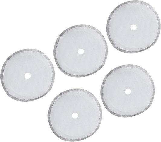 304 Stainless Steel Coffee Filter Mesh Set of 5, 80 Mesh UltraFine Filter for Full Extraction, Practical Accessory for Coffee Machine, Suitable Brewing Mellow (Medium-800ml)