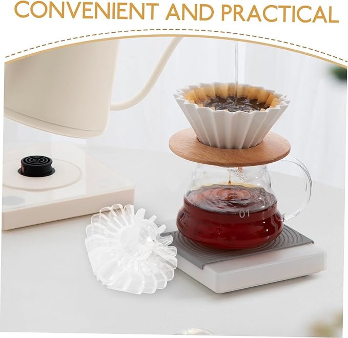 KICHOUSE Coffee Filter Holder for Optimal Extraction Design for Easy Brewing Compact Portable Accessory for Home Office and Travel Use