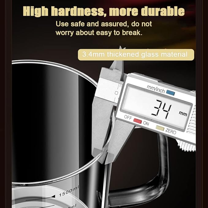 1L/35oz Glass Bacon Grease Container with Strainer, Cooking Oil Storage Can with Fine Mesh Filter and Scale, Lid and Easy-Grip Handle,Fat Separator for Storing Fats, Frying Oil and Cooking Grease