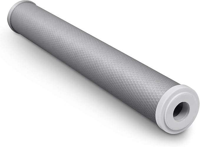 Standard Whole House Coconut Shell Carbon Block 5 Micron Water Filter 20” x 2.5” Fits 20” x 2.5” Housings. Remove Chlorine and Bad Odor. Compatible with C1-20, HX-CB-25-2010, F3WCB32