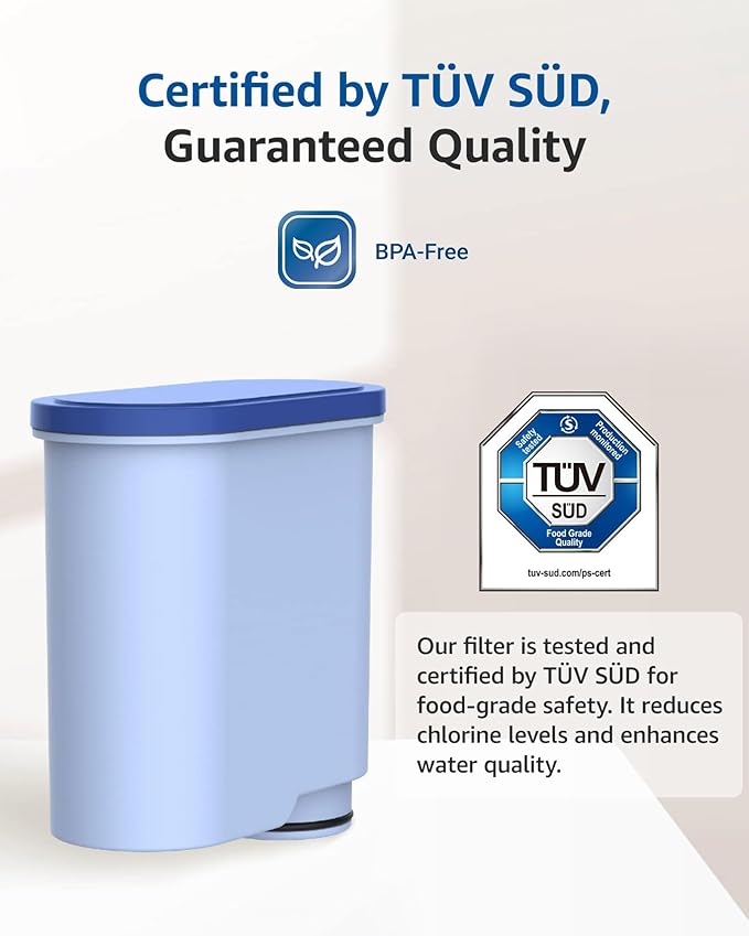 Maxblue Replacement Coffee Water Filter, Compatible with Philips® AquaClean® Filter CA6903/10 CA6903/22, Reduces Limescale Content in Water, TÜV SÜD Certified, Reduces PFAS, PFOA/PFOS (Pack of 3)