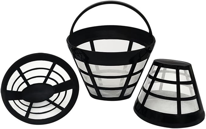 Reusable Coffee Filter – Coffee Filter Basket, Cup Brewing Insert, Metal Drip Strainer | Fine Mesh Extraction, Rewashable Design, Flavor Retention System, Portable Beverage Tool for Home Office Campin