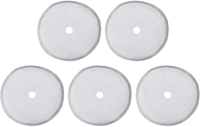 304 Stainless Steel Coffee Filter Mesh Set of 5, 80 Mesh UltraFine Filter for Full Extraction, Practical Accessory for Coffee Machine, Suitable Brewing Mellow (Large-1000ml)