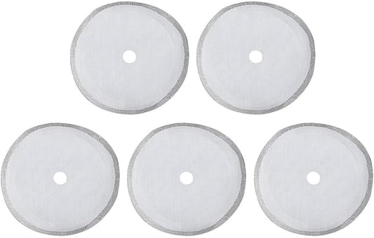 304 Stainless Steel Coffee Filter Mesh Set of 5, 80 Mesh UltraFine Filter for Full Extraction, Practical Accessory for Coffee Machine, Suitable Brewing Mellow (Large-1000ml)