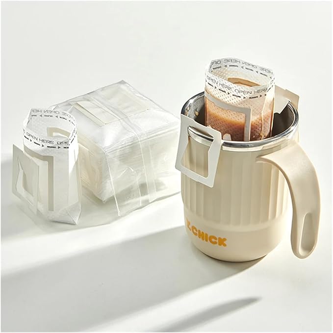 50/100 Pcs Coffee Filter Bags Disposable Drip Coffee Paper Pack Portable Hanging Ear Espresso Coffee Accessories Tea Tool(50pcs)