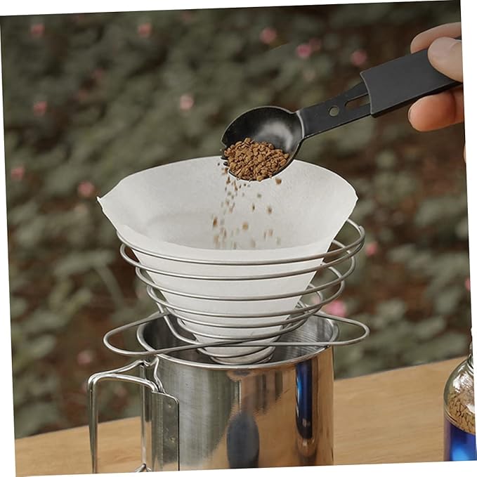 POPETPOP 1Pc Stainless Filter Reusable Drip for Brewing Efficient Coffee Strainer for Improved Taste and Easy Extraction for Camping