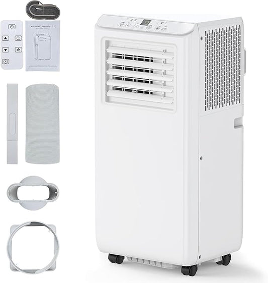 Portable Air Conditioner 10000 BTU, Portable AC Unit with Remote Control, Energy-Efficient Cooling for 450 Sq.ft Spaces, 3in1 Portable AC with Dehumidifier, Cooling & Fan Mode for Bedroom Room