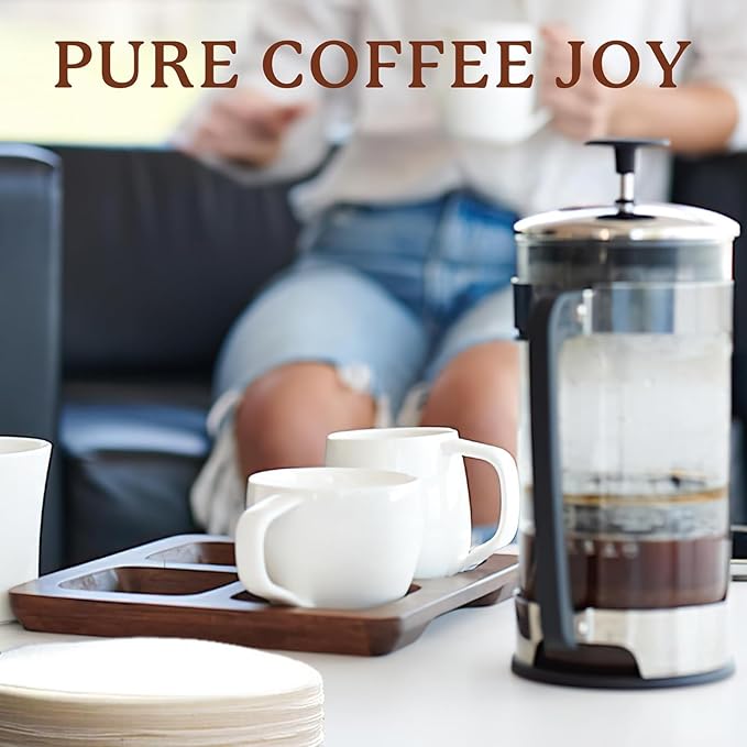 ESPRO 100 Count Coffee Paper Filters for ESPRO P1/P0,12 and 16 Ounces French Press