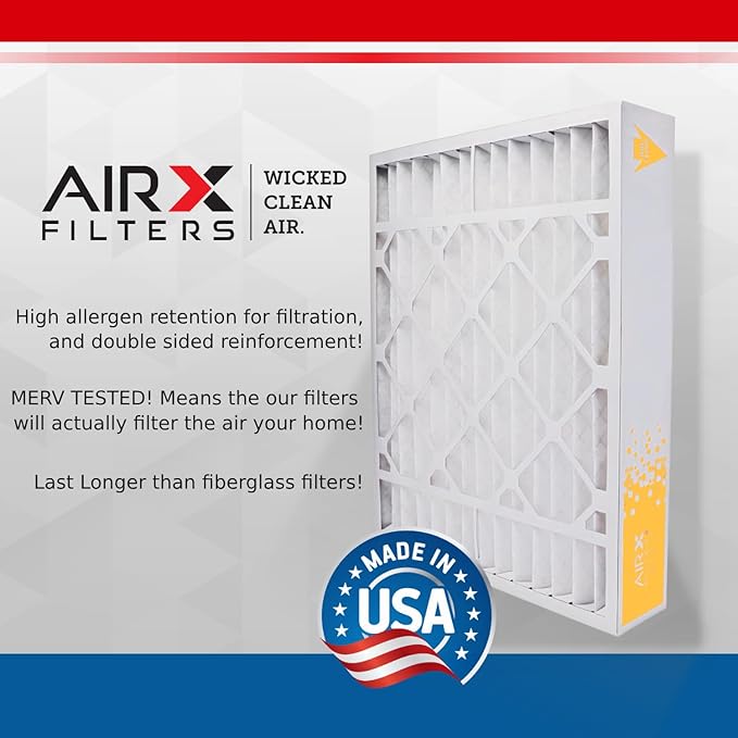 AIRX FILTERS WICKED CLEAN AIR. 20x25x5 Air Filter MERV 11 Compatible with Lennox Model X6673 Air Filter 2 Pack