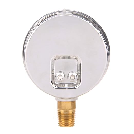 MEASUREMAN Lead-Free Pressure Gauge, 2-1/2inch Dial, Glycerin Filled, 0-160psi/kpa, Stainless Steel Case, 1/4inchNPT Lower Mount
