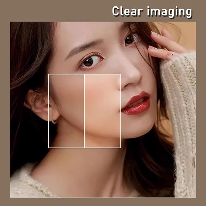 Bathroom Mirror with 3 Colour LED Lights, Wall Mounted Bathroom Vanity Mirror, Demister Heat Pad/Dimming Function/Touch Switch Smart Mirror(A,39.3"x35.4"/100x90cm)