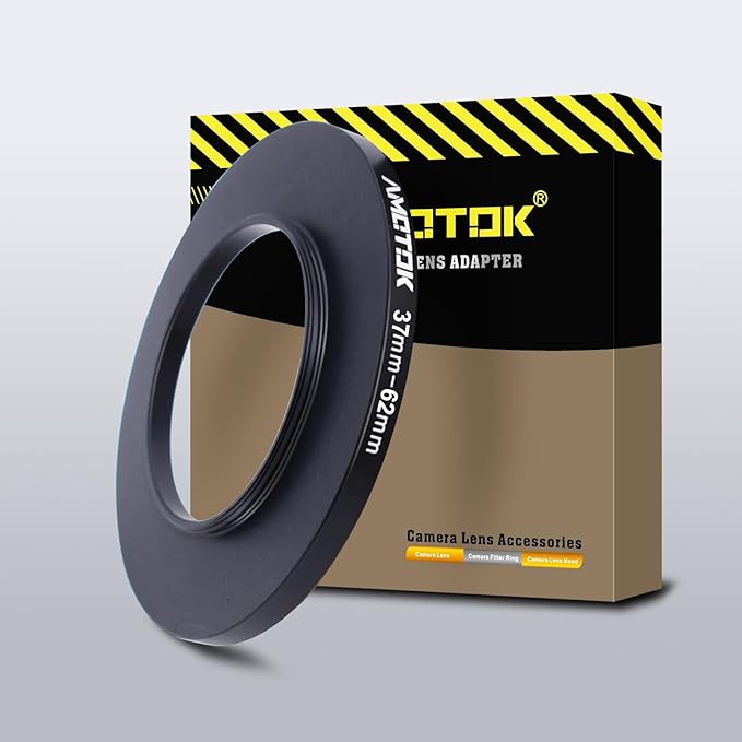 37mm Lens to 62mm Camera Lens Adapter,37mm to 62mm Filter Step up Ring Adapter Ring,Compatible All 62mm Filter Accessory