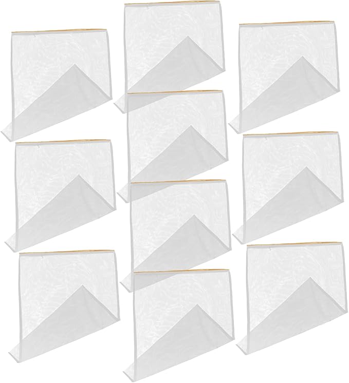 10pcs Honey Strainer Bag Wear-Resistant Mesh Filter Tool for Beekeeping Fine Filtration Net for Honey Extraction Portable and Easy to Use