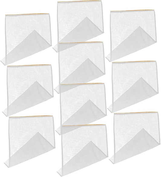 10pcs Honey Strainer Bag Wear-Resistant Mesh Filter Tool for Beekeeping Fine Filtration Net for Honey Extraction Portable and Easy to Use