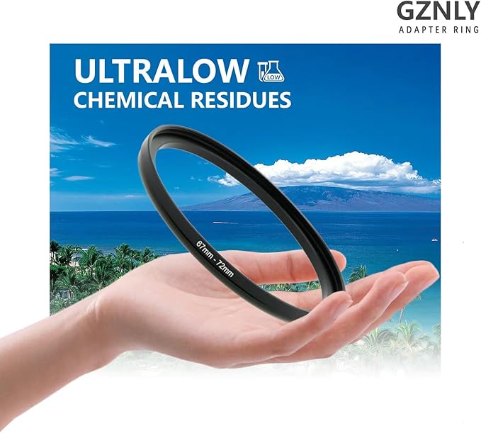 40.5mm to 67mm Step-up Adapter Rings Filter Adapter Black Metal Step Down Filter Ring Adapter Compatible with All Brand UV CPL ND Camera Lens Filter Stepping Rings (40.5mm-67mm)