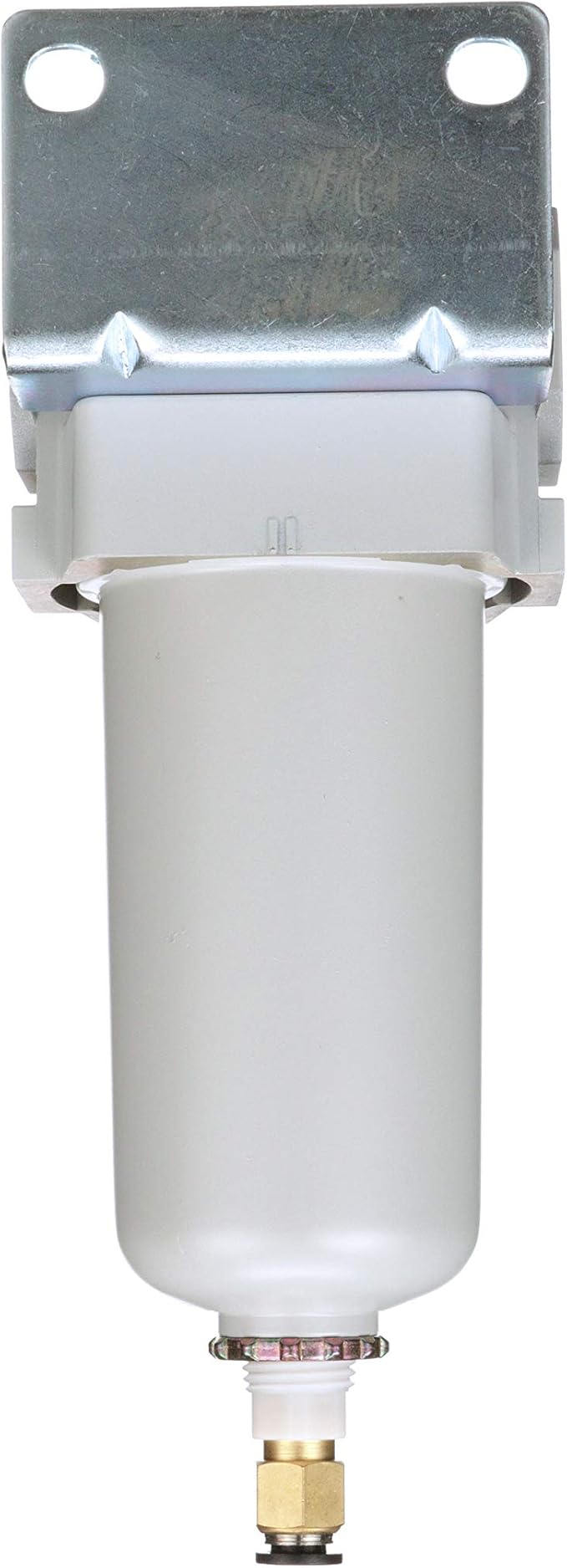 PneumaticPlus SAFD400-N04BD-MEP Compressed Air Coalescing Filter, 0.01 Micron 1/2" NPT - Metal Bowl, Auto Drain, Bracket