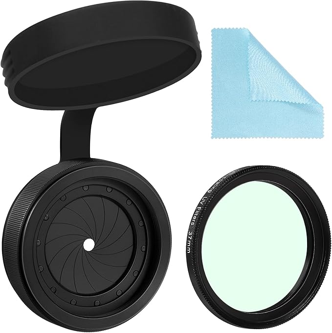 Adjustable Iris Aperture Diaphragm Filter Pack M30 to M37 Iris Aperture Diaphragm Adapter Optical Diaphragm 1.5-26mm Lens Module Adapter Ring PVS-14 PVS 14 (Adjustable Iris PVS14)