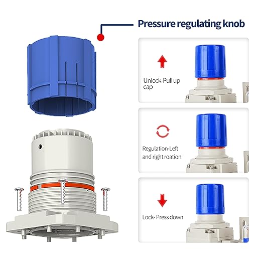 BLCH 3/8" NPT Air Dryer - Air Pressure Regulator, Air Compressor Filter AW3000-03 Semi-Auto Drain Poly Bowl Gauge 0-160 PSI 5μm Brass
