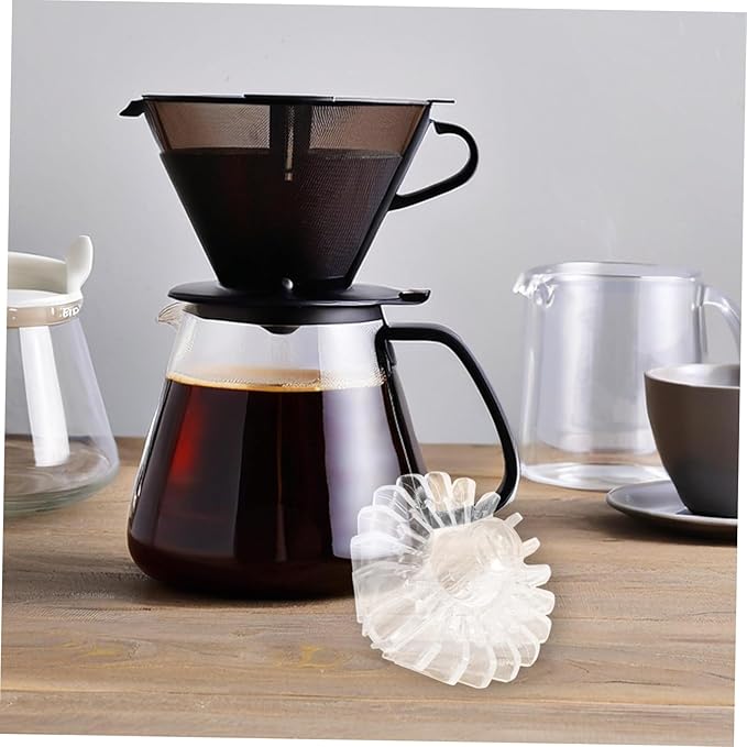 KICHOUSE Coffee Filter Holder for Optimal Extraction Design for Easy Brewing Compact Portable Accessory for Home Office and Travel Use
