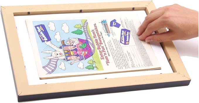 Creative Picture Frames [11x14bk-b] Black Theatre Frame with Black Matting, Holds 5.5x8.5-inch Media Plus Ticket Including Installed Wall Hanger (Theatre Bill Not Included)