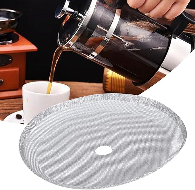 5Pcs Stainless Steel Coffee Mesh Filter, Portable Reusable Cofffe Pot Mesh Filter Coffee Making Tool Mesh Accessory