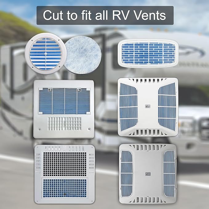 Premium Air Vent Polyester Filter Roll MERV 8 HVAC Furnace Filters Cut to Fit for Floor Registers, RV, AC, Ceiling, Grilles and Wall HVAC Furnace Vents (16" x 90")