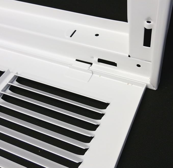 HVAC Premium 18" X 24" Return Air Filter Grille - Filter Included - Easy Plastic Tabs for Removable Face/Door - HVAC VENT DUCT COVER - White [Outer Dimensions: 20 5/8"w X 26 5/8"h]