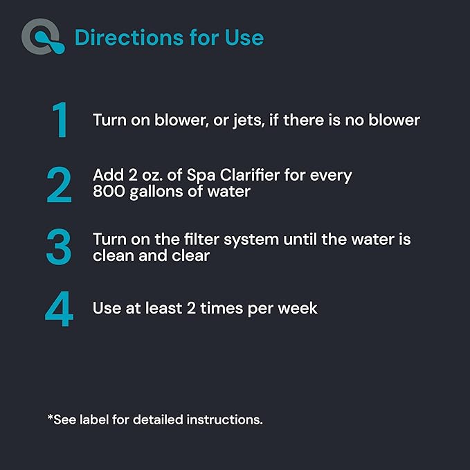 MAV AquaDoc Spa Clarifier & Hot Tub Clarifier for Fast Acting Cloudy Water Treatment - The Spa Clarifier Hot Tub Owners Love - 128 oz